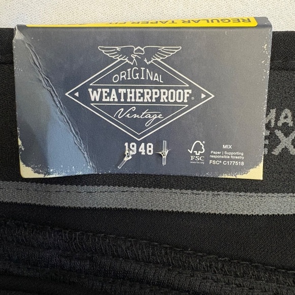 Weatherproof Vintage 32x32 Men's Hybrid Tech Pants, Black NWT - Picture 13 of 15